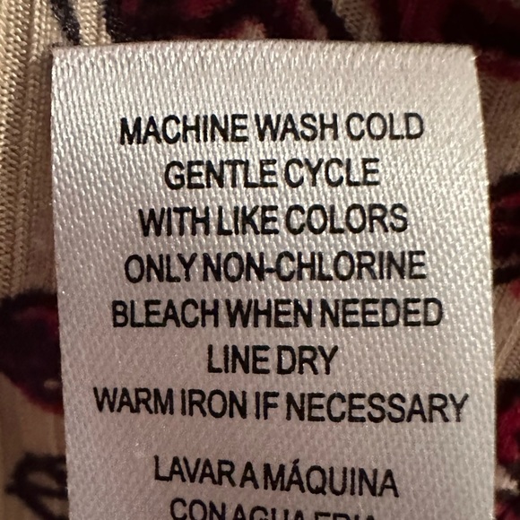 Jolie and Joy size 1X pull over Paisley dress - Picture 9 of 9